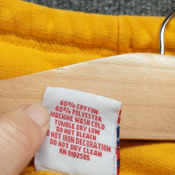 Dodger Men's Marian University Nursing Pullover Graphic Hoodie Yellow Small - Picture 9 of 12